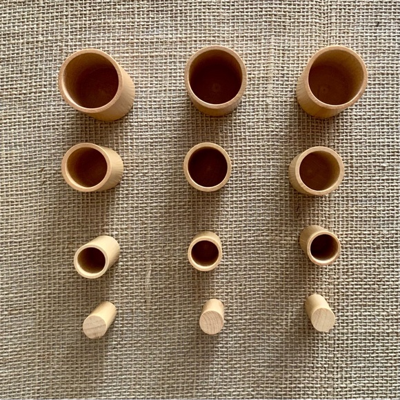 BLUE ORANGE GAMES GOBBLET All Wood Tic Tac Toe Stacking Game Award Winning - Picture 10 of 15